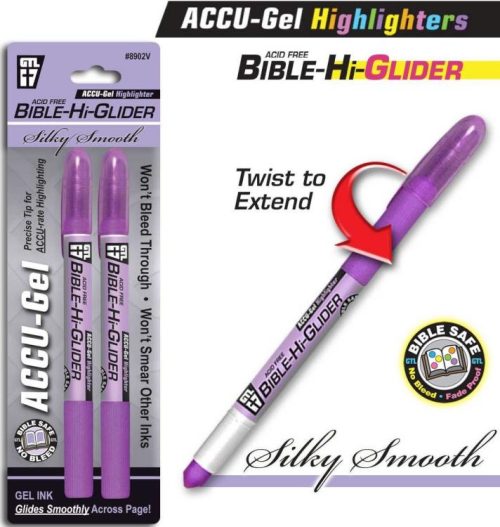 634989890286 Accu Gel Bible Hi Glider Highlighter 2 Pack