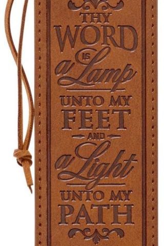 1220000138667 Thy Word Is A Lamp Toffee Brown Faux Leather