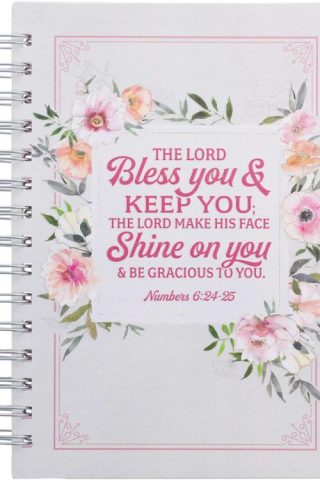 9781639522705 Lord Bless You And Keep You Journal Numbers 6:24-25 Floral Stripes