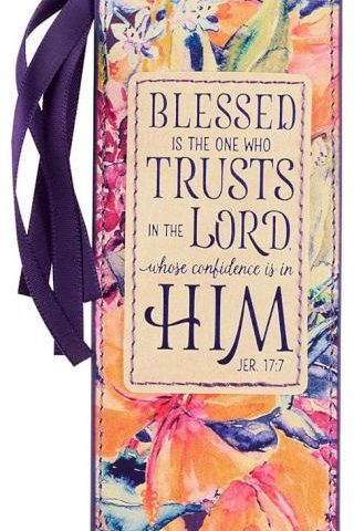 1220000136830 Blessed Is The One Faux Leather Jeremiah 17:7