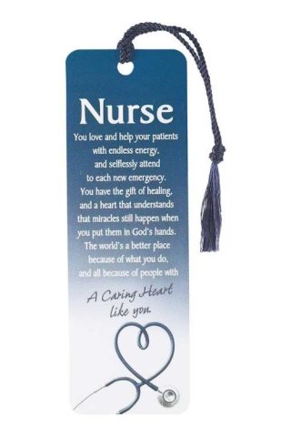 603799109635 Nurse A Caring Heart Tassel Bookmark