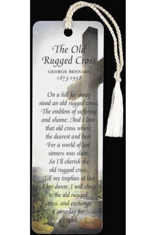 603799204200 Old Rugged Cross Tassel Bookmark