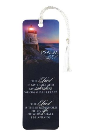 603799312929 Psalm 27:1 The Lord Is My Light Tassel Bookmark