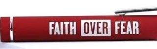788200482818 Faith Over Fear Soft Touch Gift Pen