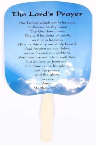 788200582204 Hand Fan The Lords Prayer Pack Of 50