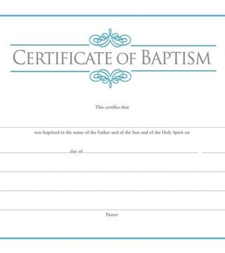 081407008806 Certificate Of Baptism