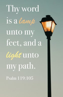 081407477879 Light Unto My Path Psalm 119:105 Pack Of 100