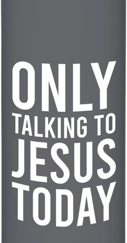 195002151277 Only Talking To Jesus Skinny Tumbler