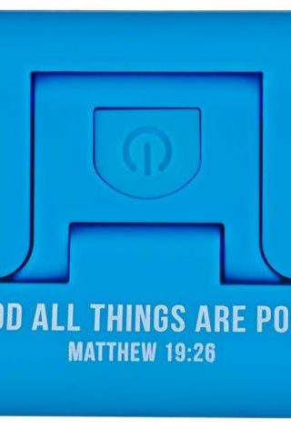 6006937148086 With God All Things Are Possible Adjustable Clip On Book Light Matthew 16:2