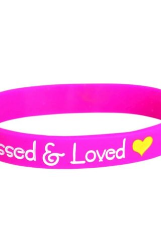 603799575508 Blessed And Loved Silicone (Bracelet/Wristband)