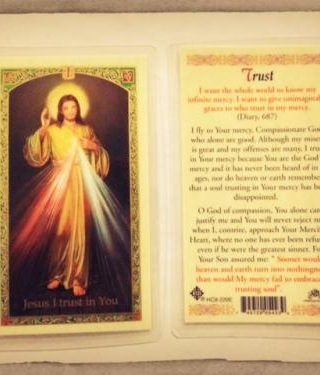 745720054239 Trust Prayer Card