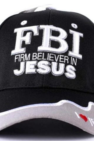 788200537426 FBI Firm Believer In Jesus Baseball Cap