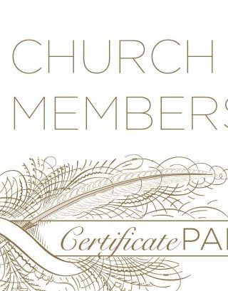 634337782867 New Church Member Certificates Pad Of 25