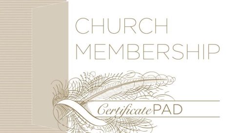 634337782867 New Church Member Certificates Pad Of 25