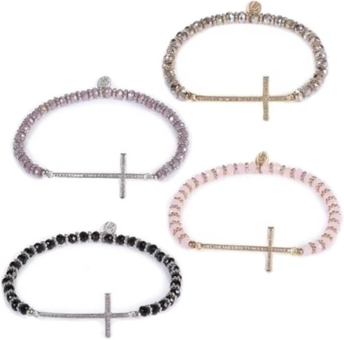 089945596823 Pave Cross Stretch (Bracelet/Wristband)