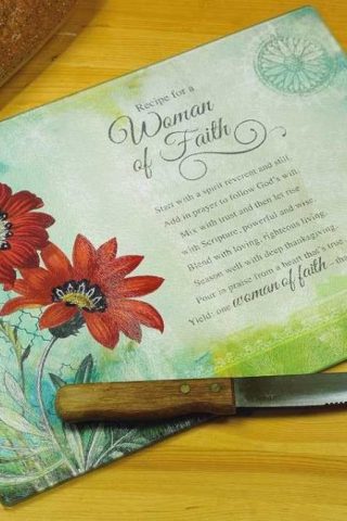 095177565537 Woman Of Faith Cutting Board