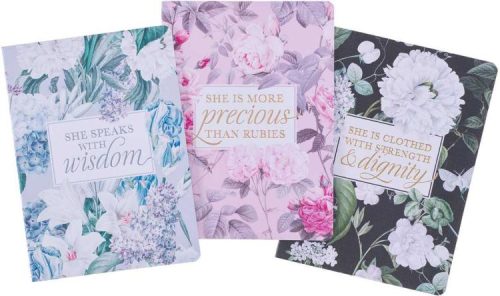 1220000322516 Graceful Peonies Proverbs 31 Large Notebook Set