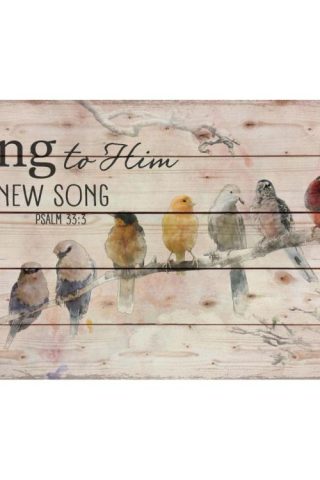 656200184875 Sing To Him Pallet Art (Plaque)