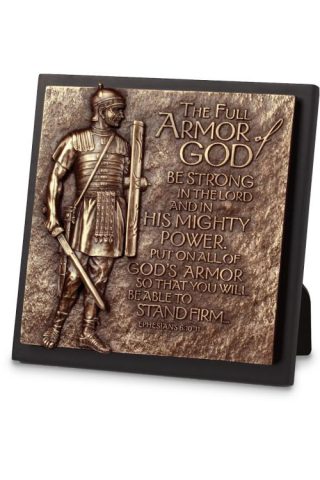 667665117728 Armor Of God Square Sculpture (Plaque)