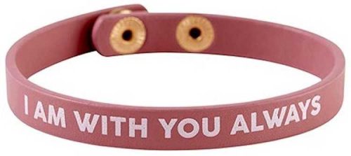 195002187849 I Am With You Always Snap Leather Adjustable (Bracelet/Wristband)