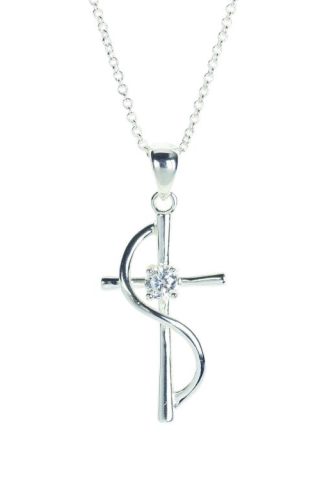 714611137733 Cross With Sash CZ Center