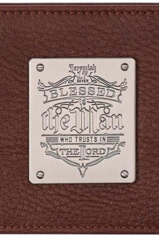 1220000137103 Blessed Is The Man Genuine Leather Jeremiah 17:7