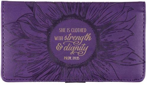 1220000137622 Strength And Dignity Checkbook Cover Proverbs 31:25