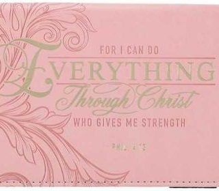 1220000321137 For I Can Do Everything Through Christ Checkbook Cover