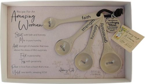 785525313438 Amazing Woman Measuring Spoon Set Of 4 Gift Box