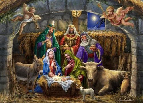 819273023117 In The Manger 1000 Piece (Puzzle)