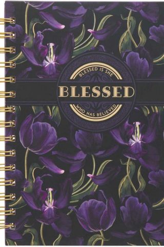 9781639522675 Blessed Is She Who Has Believed Journal Luke 1:45 Purple Floral