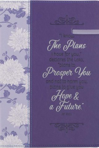 9781639522712 I Know The Plans I Have For You Journal Jeremiah 29:11 Purple Floral