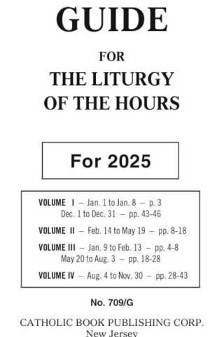 9781958237519 Saint Joseph Guide For The Liturgy Of The Hours For 2025 (Large Type)