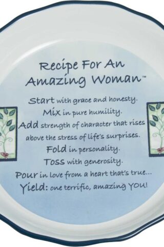 095177578308 Amazing Woman Pie Plate