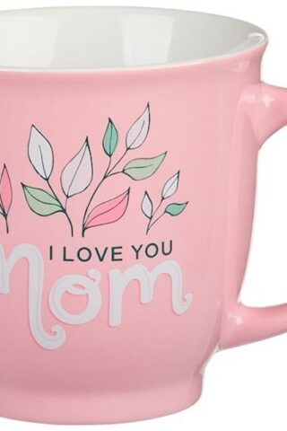 1220000324893 I Love You Mom Pink Leaves Ceramic Isaiah 62:4