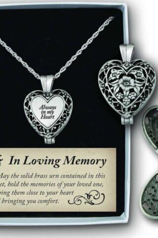 785525254090 Always In My Heart Locket With Ash Holder