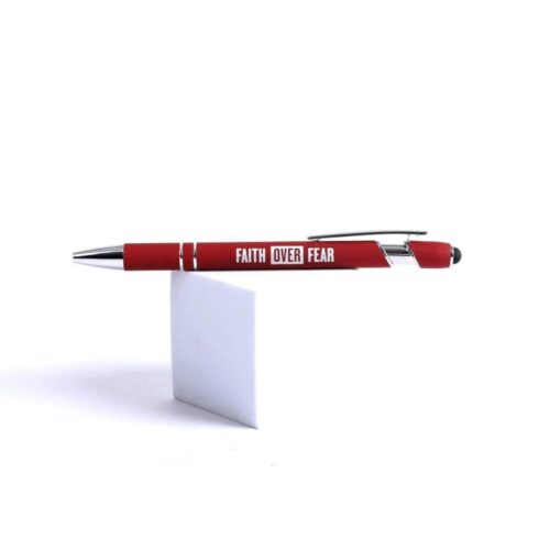 788200482818 Faith Over Fear Soft Touch Gift Pen