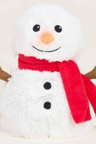 810158263901 Warmies Red Scarf Snowman