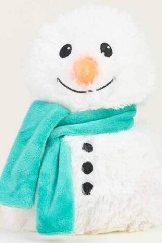 810158264052 Warmies Green Scarf Snowman Junior