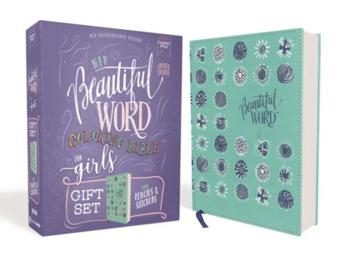 9780310455387 Beautiful Word Coloring Bible For Girls Pencil Sticker Gift Set Updated