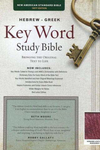 9780899577548 Hebrew Greek Key Word Study Bible 2008 New Edition