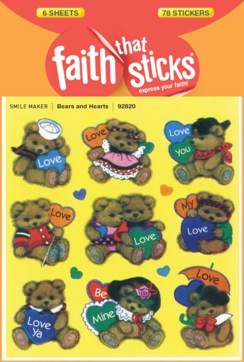 9781414392820 Bears And Hearts Stickers