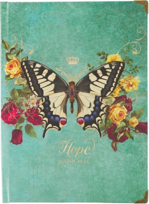 9781639522576 Hope Journal Isaiah 40:31 Teal Butterfly