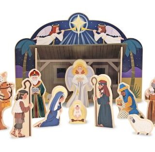 000772038584 Wooden Nativity Playset