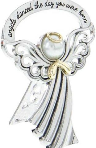 089945629651 Rhodium Bedside Angel Baby (Figurine)