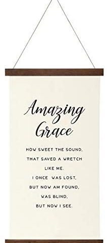 096069113836 Amazing Grace Canvas Scroll