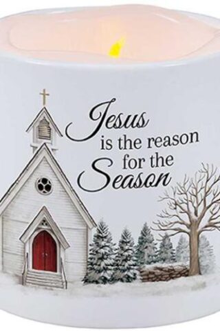 096069777168 Jesus Is The Reason For The Season Ceramic LED