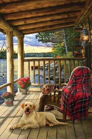 625012700498 Cabin Porch 1000 Piece (Puzzle)