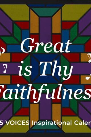 9781640703131 Great Is Thy Faithfulness Voices 2025 Inspirational Wall Calendar