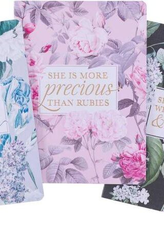 1220000322516 Graceful Peonies Proverbs 31 Large Notebook Set